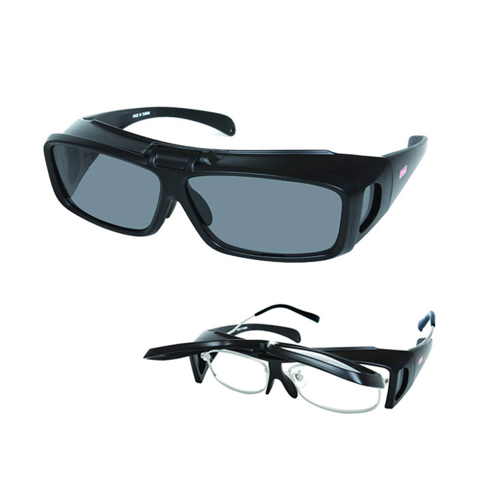 콜맨 안경위에 쓰는 오버글라스 선글라스 편광렌즈 플립타입 COV01-1