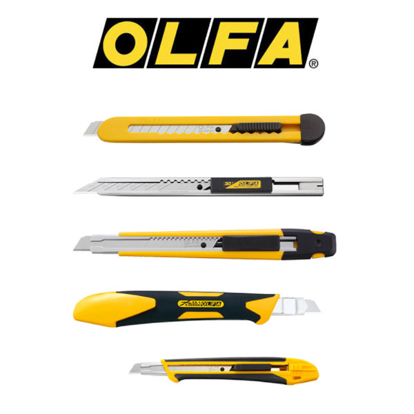OLFA 올파 소형 커터칼 9mm 4종 X그립형 일반형 세공형 경제형